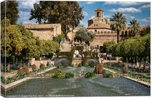 A Serene Palace Oasis Canvas Print by Roger Mechan