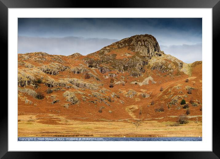 Side Pike in the Lake District Framed Mounted Print by Heidi Stewart