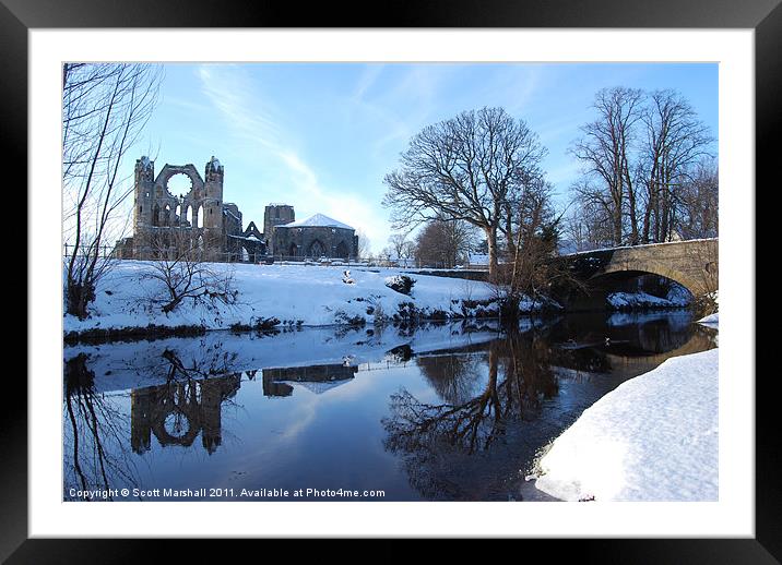 Elgin Cathedral Framed Mounted Print by Scott K Marshall