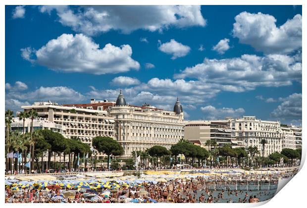 A Vibrant Scene in Cannes Print by Roger Mechan