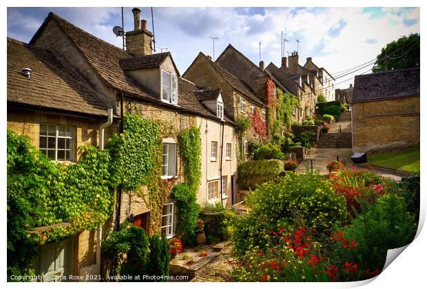 Tetbury, Chipping Steps Print by Chris Rose