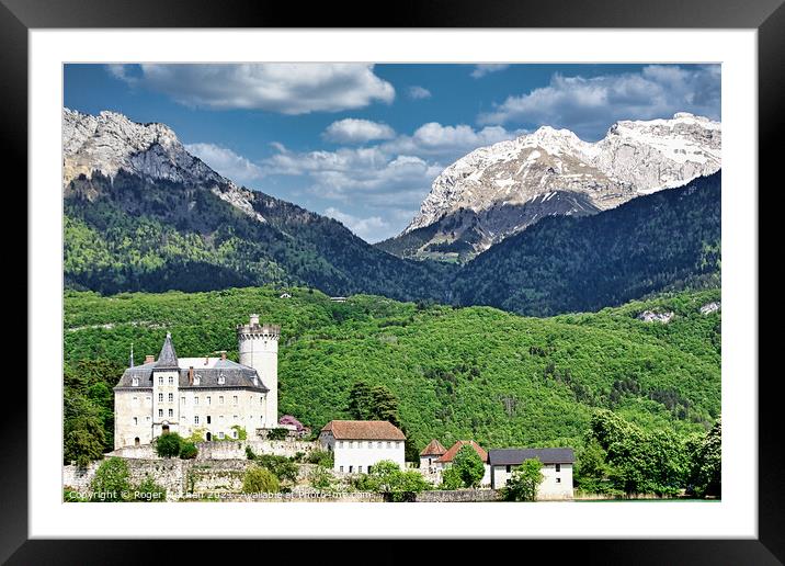 Enchanting Castle under the mountains Framed Mounted Print by Roger Mechan