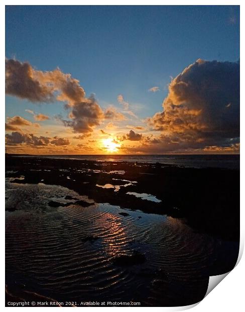 October Sunset  Print by Mark Ritson