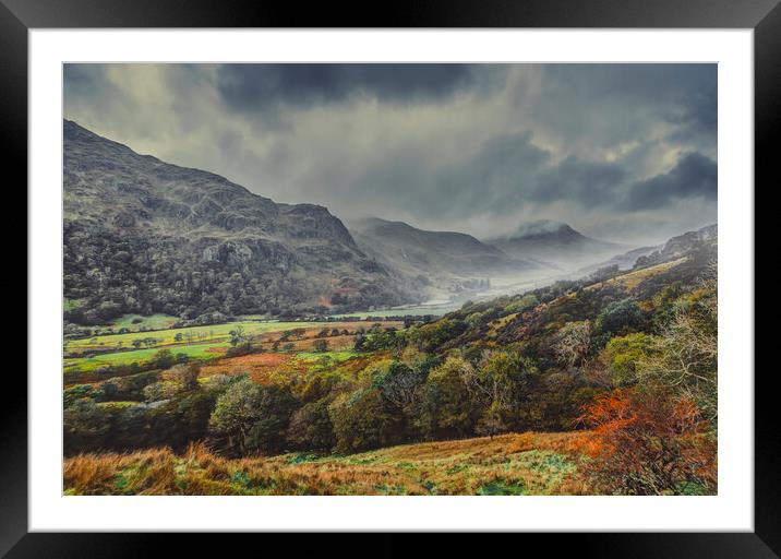 Nant Gwynant Valley Framed Mounted Print by Maggie McCall