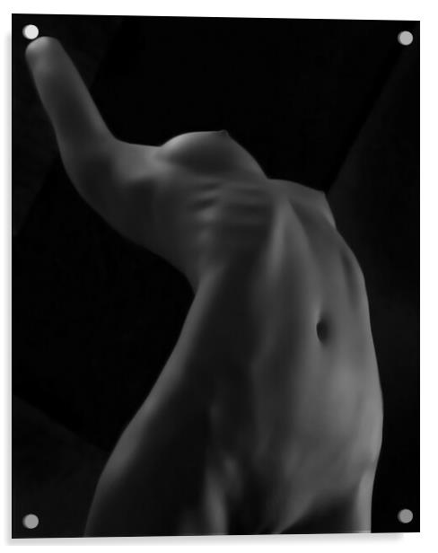 Nude Model Acrylic by Amy Rogers