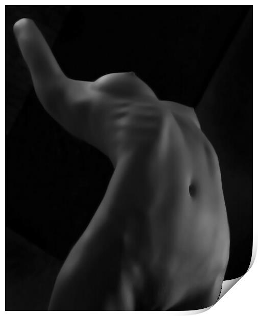 Nude Model Print by Amy Rogers