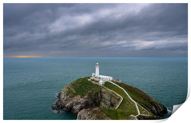  South Stack Lighthouse, Anglesey. Print by Colin Allen