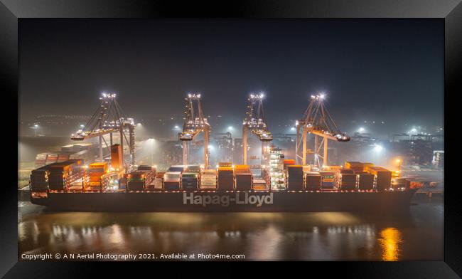 Super Container  Framed Print by A N Aerial Photography