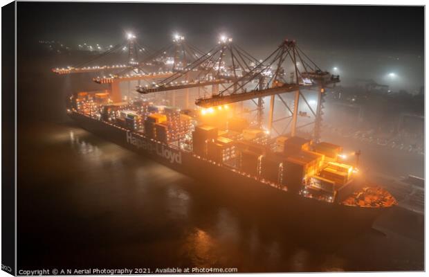 Super container Canvas Print by A N Aerial Photography