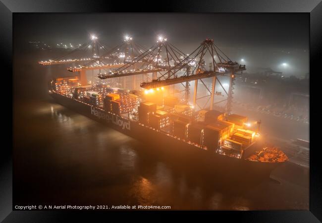 Super container Framed Print by A N Aerial Photography