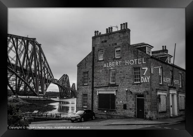 North Queensferry abandoned Hotel Framed Print by Richard Perks