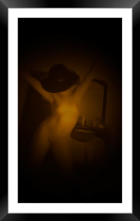 Nude Lady Framed Mounted Print by Amy Rogers