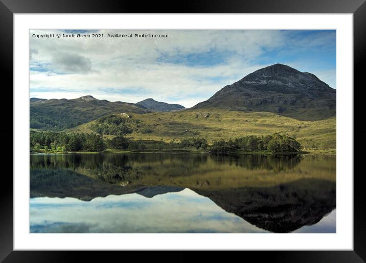 Loch Clair Framed Mounted Print by Jamie Green