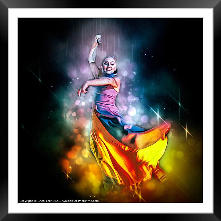 Flamenco Fantasy Framed Mounted Print by Brian Tarr