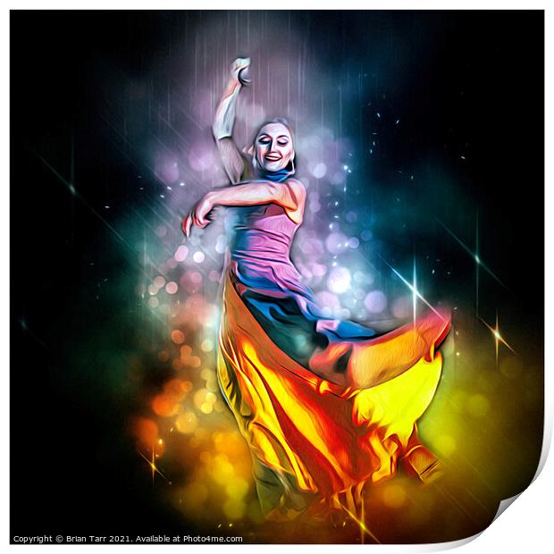 Flamenco Fantasy Print by Brian Tarr