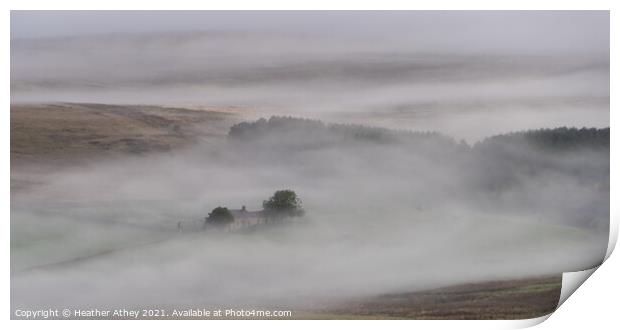 Moorland Mist Print by Heather Athey