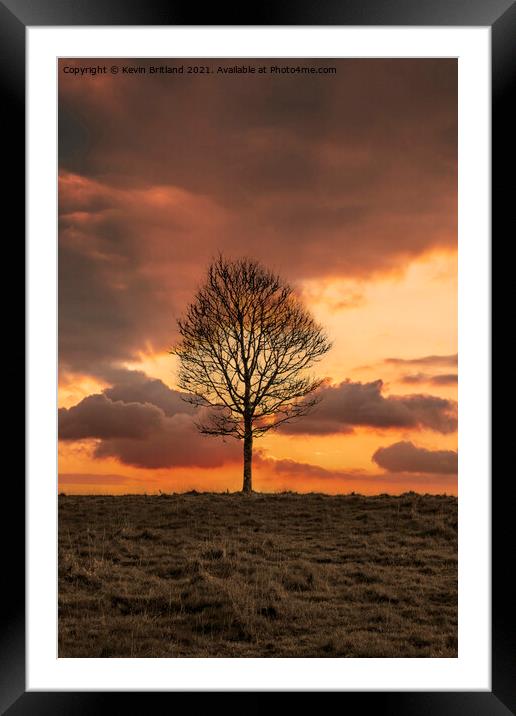 Countryside sunrise Framed Mounted Print by Kevin Britland