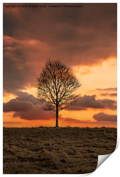Countryside sunrise Print by Kevin Britland