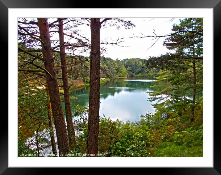 Blue Pool Dorset Framed Mounted Print by Philip Gough