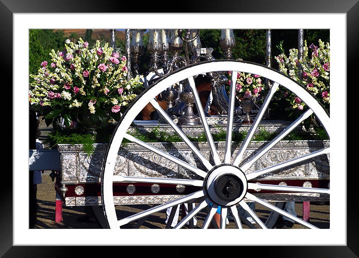 Carriage wheel 2 Framed Mounted Print by Jose Manuel Espigares Garc
