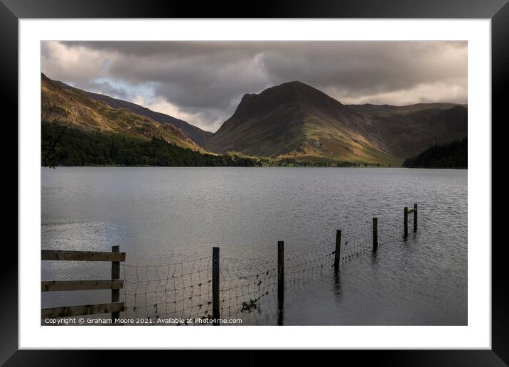 Buttermere at dusk Framed Mounted Print by Graham Moore