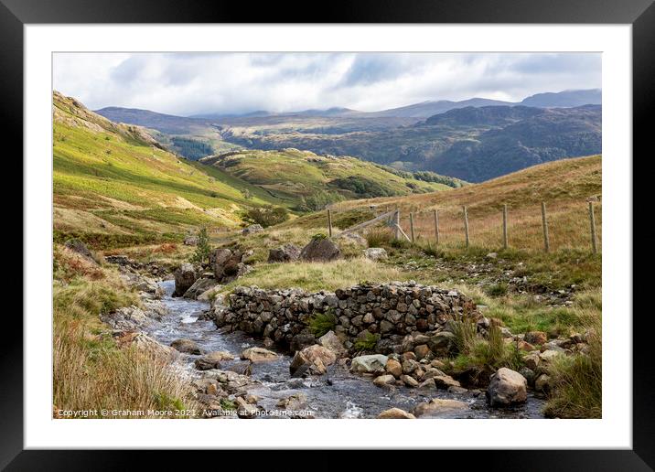 Honister east side Framed Mounted Print by Graham Moore