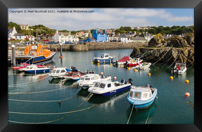 Portpatrick Harbour Dumfries and Galloway Framed Print by Pearl Bucknall