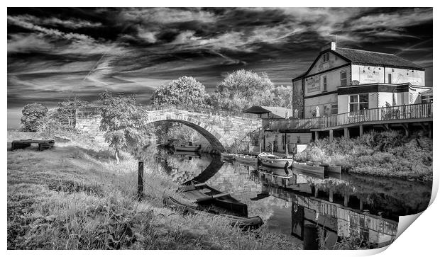 River Idle at Haxey Quays Print by Brent Thompson