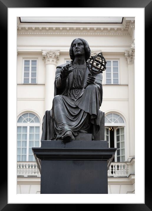 Nicolaus Copernicus Monument in Warsaw Framed Mounted Print by Artur Bogacki