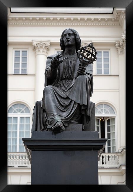 Nicolaus Copernicus Monument in Warsaw Framed Print by Artur Bogacki