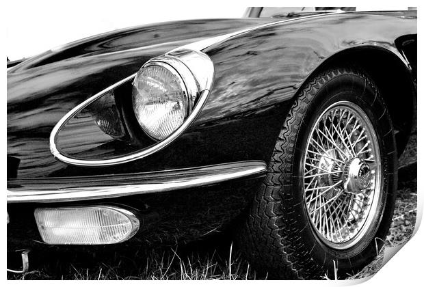E-Type Jaguar Classic Motor Car Print by Andy Evans Photos