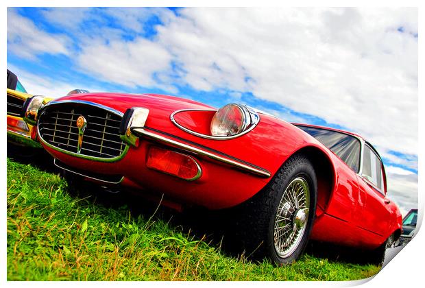 E-Type Jaguar Classic Motor Car Print by Andy Evans Photos