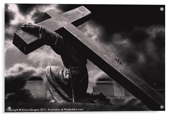 The cross. Acrylic by Erica Morgan