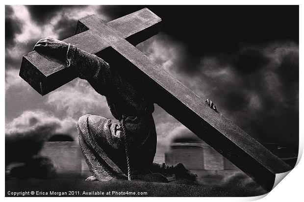 The cross. Print by Erica Morgan