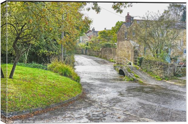 Beaminster Ford Across Road Canvas Print by Philip Gough