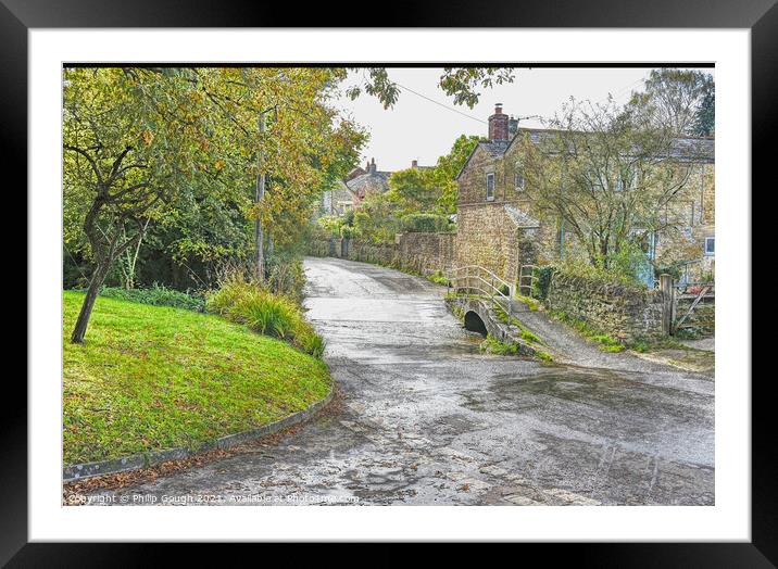 Beaminster Ford Across Road Framed Mounted Print by Philip Gough