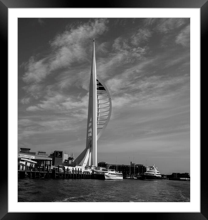 The Spinnaker Tower. Portsmouth Harbour,Hampshire England . Framed Mounted Print by Philip Enticknap