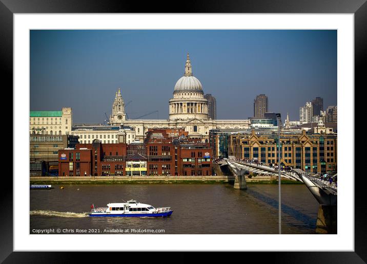City of London skyline Framed Mounted Print by Chris Rose