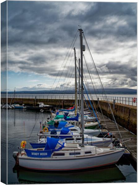 Avoch Harbour Canvas Print by Alan Simpson