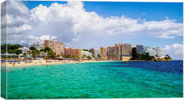 Magaluf Mallorca Spain Canvas Print by Peter F Hunt
