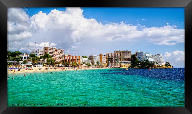 Magaluf Mallorca Spain Framed Print by Peter F Hunt