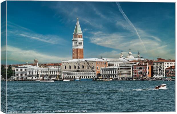 Enchanting Venice Lagoon Cruise Canvas Print by Roger Mechan