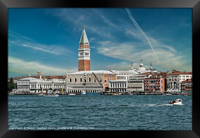 Enchanting Venice Lagoon Cruise Framed Print by Roger Mechan