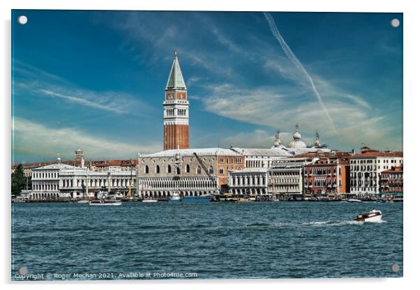 Enchanting Venice Lagoon Cruise Acrylic by Roger Mechan