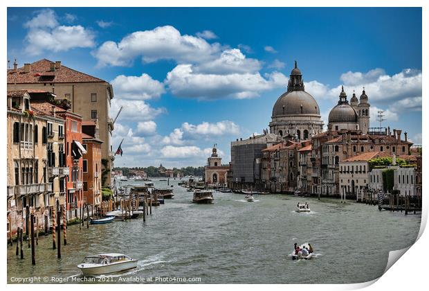 Serene Venice Lagoon Print by Roger Mechan
