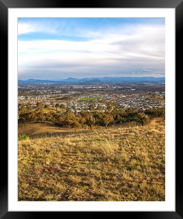 Canberra, Australia View Framed Mounted Print by Steven Ralser