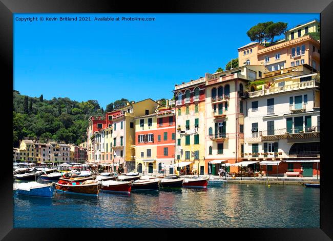 Portofino Italy Framed Print by Kevin Britland