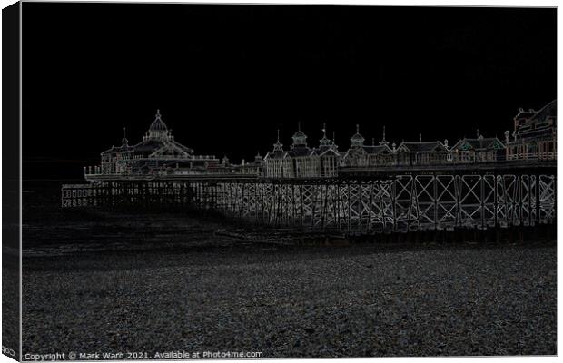Eastbourne Pier Glowing. Canvas Print by Mark Ward