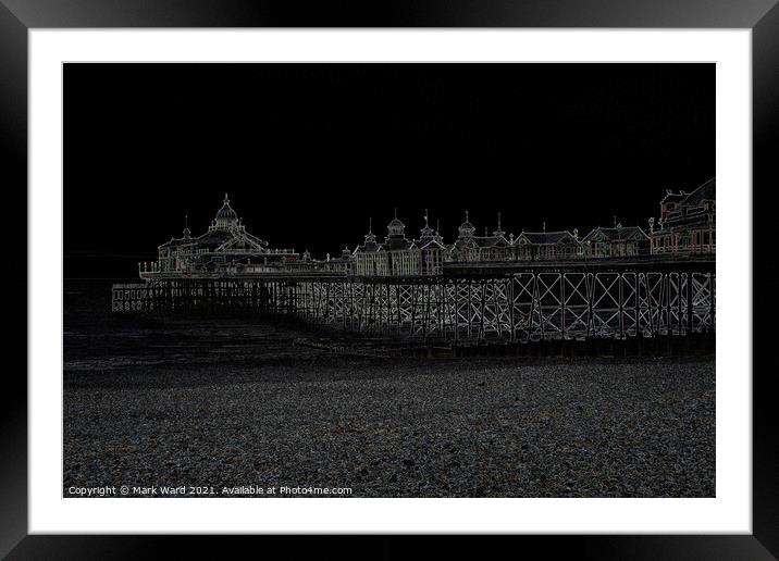 Eastbourne Pier Glowing. Framed Mounted Print by Mark Ward