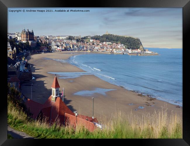 Scarborough south shore bay. Framed Print by Andrew Heaps